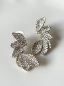 boucles Ara blanc doré