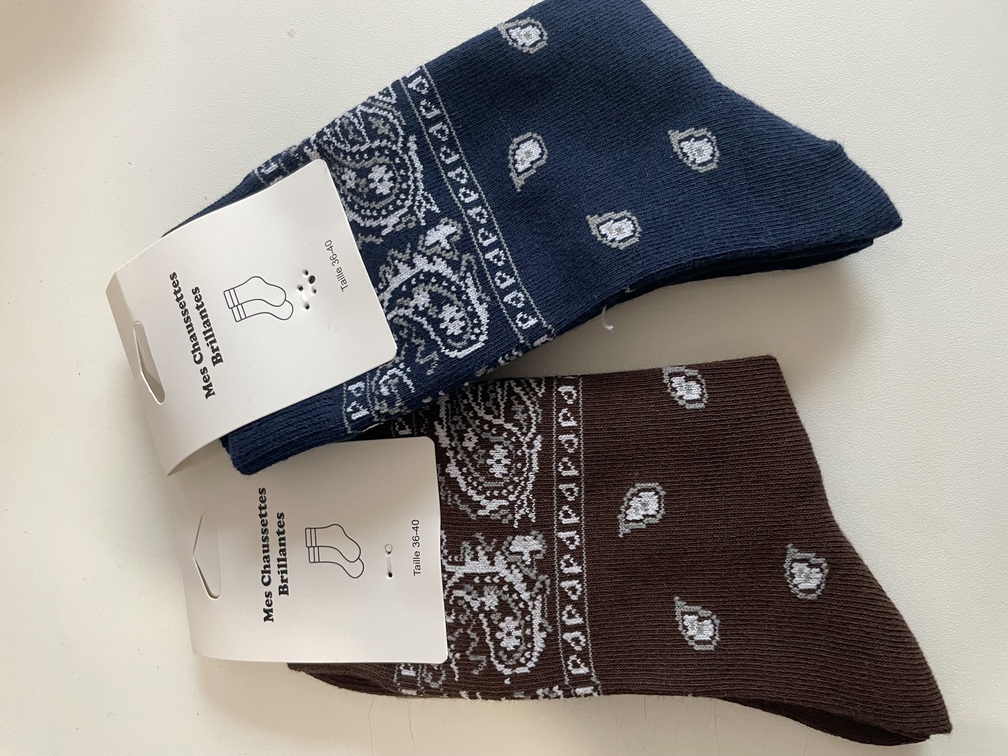 Chaussettes bandana marine