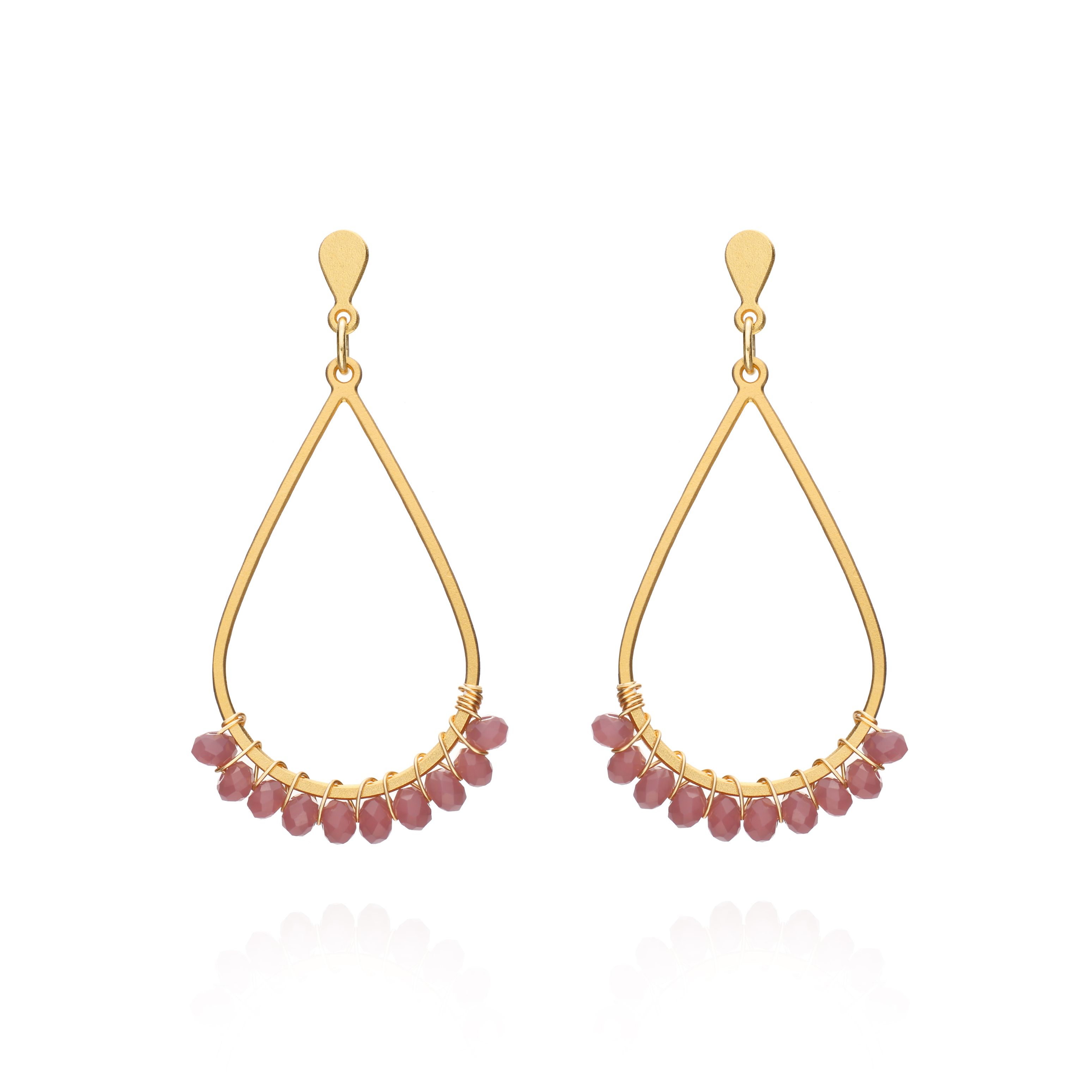 boucles Sahara rose doré de Shlomit Ofir