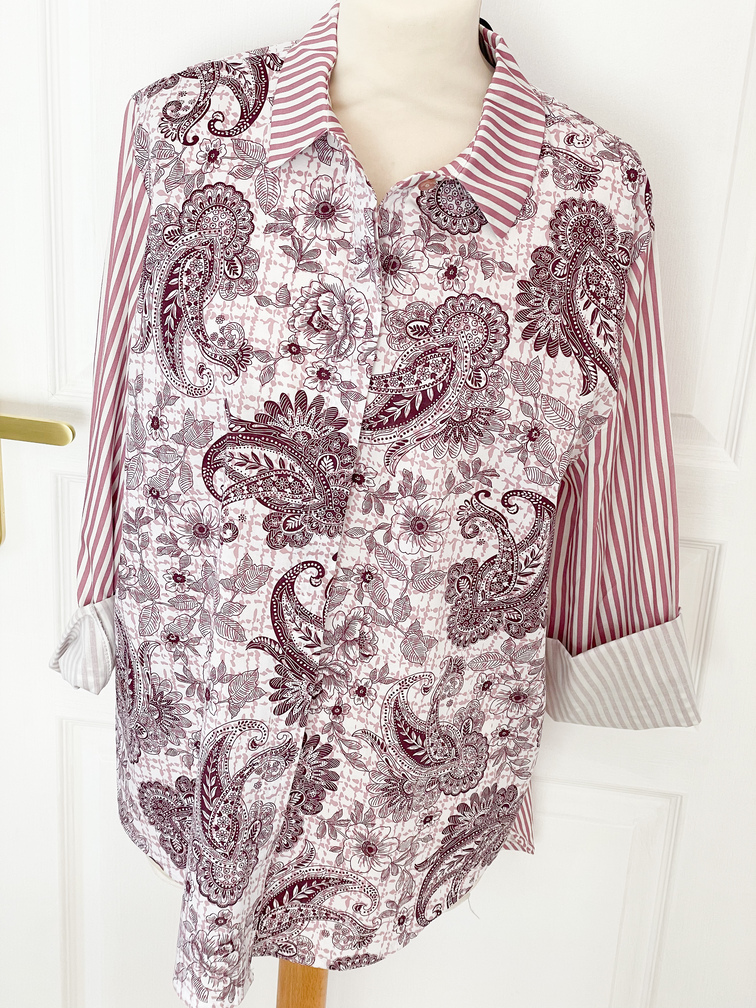 Chemise bandana rose 36 46