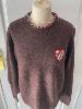 Pull liberty coeur marron taille unique