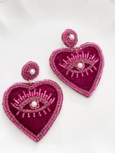 boucles Oeil rose de Mandalita