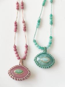 collier Béa turquoise doré