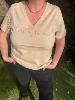 T shirt coeur beige 42 44