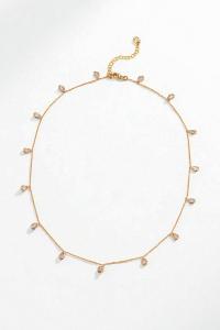 Collier Holly blanc doré de Shlomit