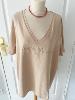 T shirt coeur beige 42 44