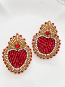 Boucles Carolina rouge de Mandalita
