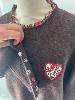 Pull liberty coeur marron taille unique