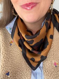 foulard graou marron