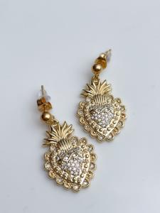 boucles Louise blanc doré