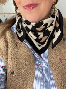 foulard graou beige