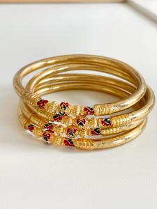 Bracelet Zen doré rouge