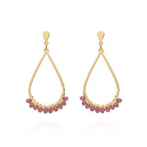 boucles Sahara rose doré de Shlomit Ofir