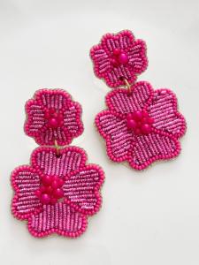 Boucles Fleurs rose de Mandalita