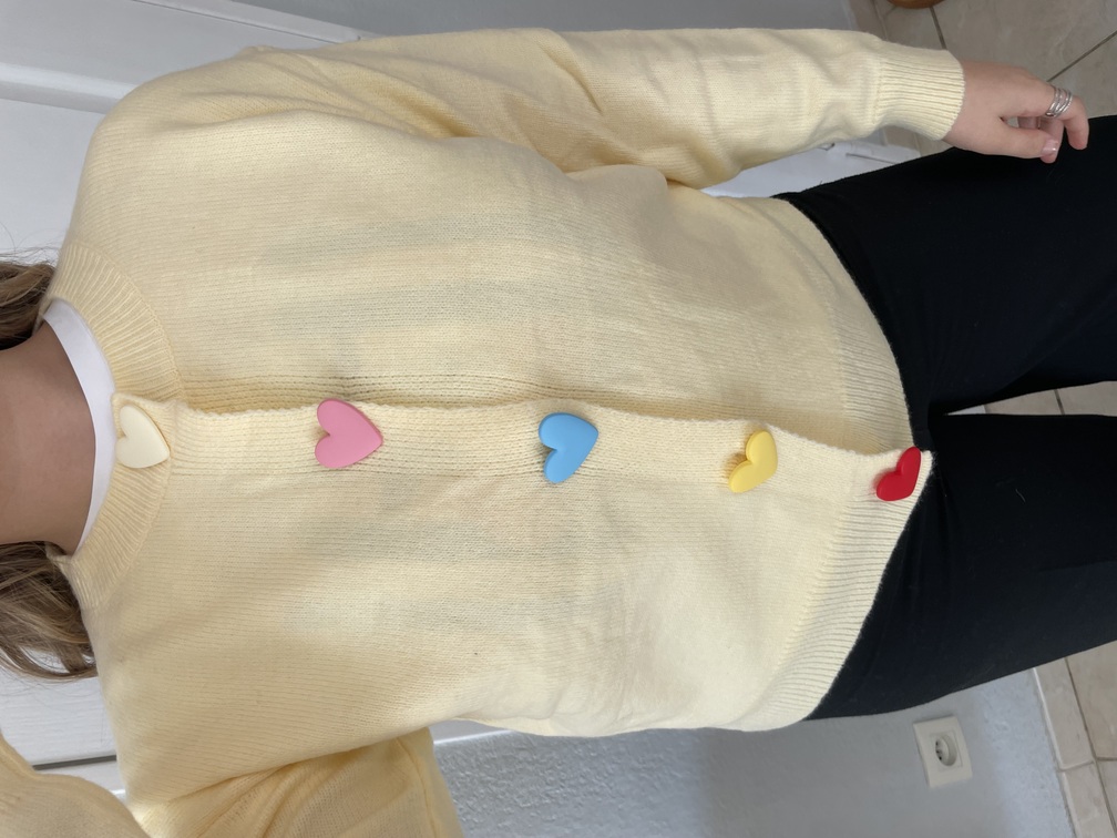 gilet coeur jaune 36/40