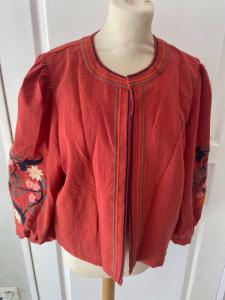Veste brique brodée 38/40