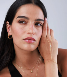 Bracelet bague Astoria doré de Shlomit