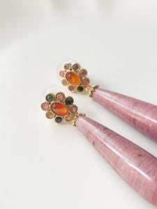 boucles Lou rose doré